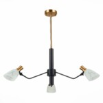 SLE205403-03 Светильник подвесной Черный, Латунь/Белый E14 3*60W LITA — изображение 4