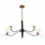 SLE205403-05 Светильник подвесной Черный, Латунь/Белый E14 5*60W LITA — изображение 3