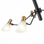 SLE205403-05 Светильник подвесной Черный, Латунь/Белый E14 5*60W LITA — изображение 5