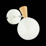 SLE220701-01 Светильник настенный Белый, Светлое дерево/Белый E14 1*40W CATANIA — изображение 4