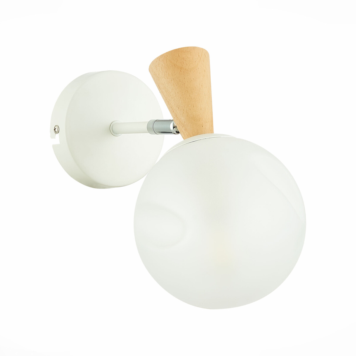 SLE220701-01 Светильник настенный Белый, Светлое дерево/Белый E14 1*40W CATANIA — изображение 6