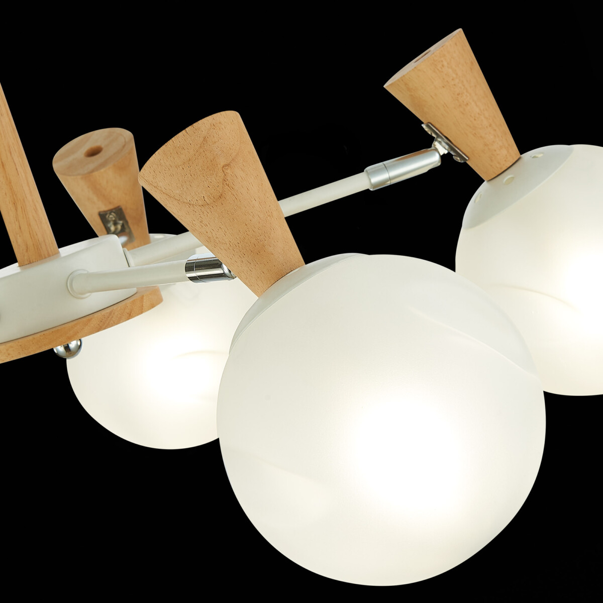 SLE220702-05 Светильник потолочный Белый, Светлое дерево/Белый E14 5*40W CATANIA — изображение 7