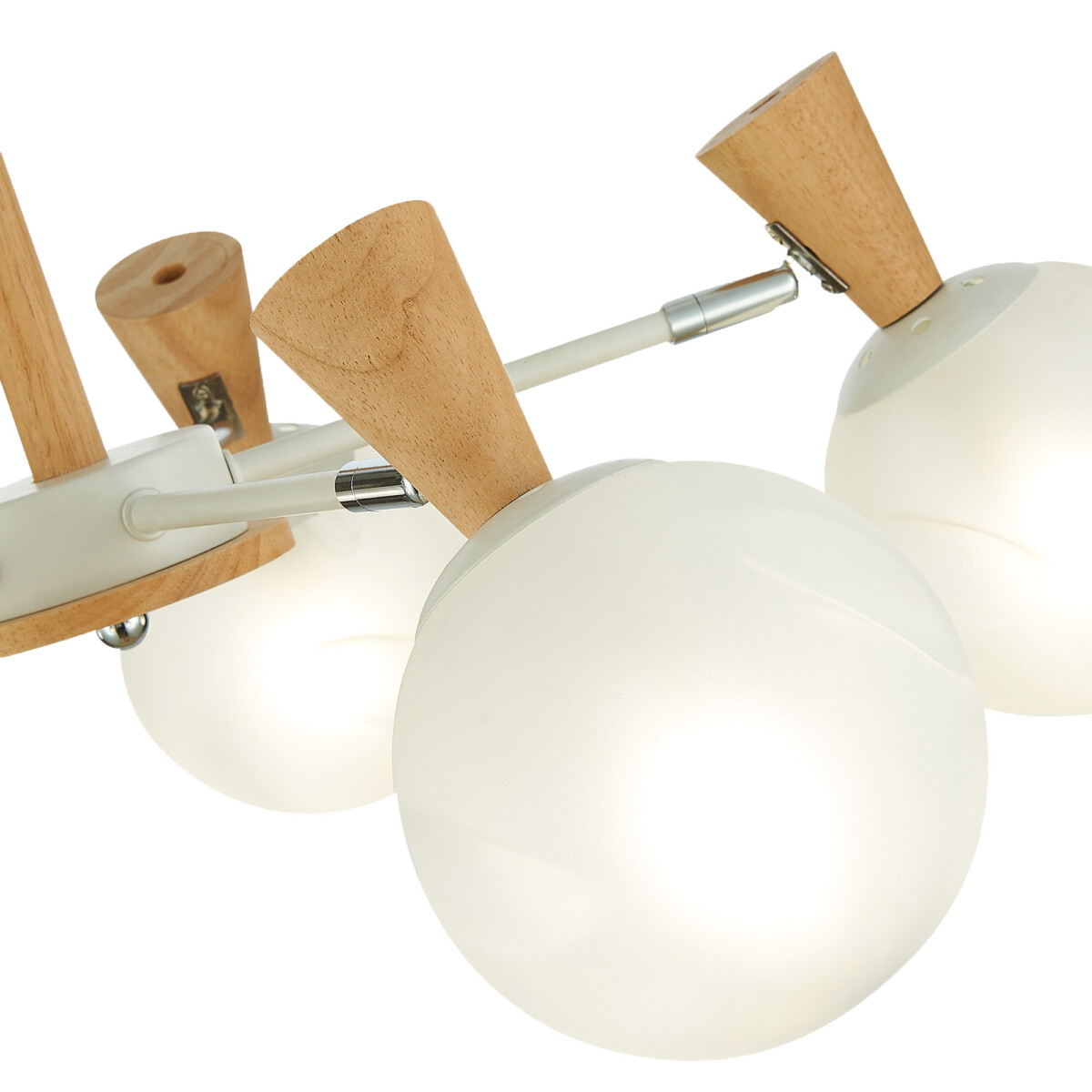 SLE220702-05 Светильник потолочный Белый, Светлое дерево/Белый E14 5*40W CATANIA — изображение 9