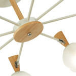 SLE220702-08 Светильник потолочный Белый, Светлое дерево/Белый E14 8*40W CATANIA — изображение 9