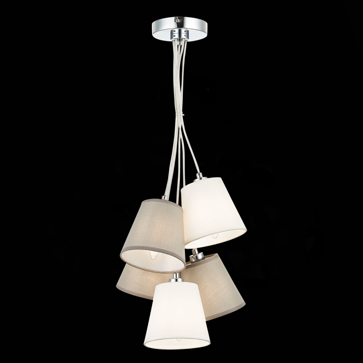 SLE300403-05_01B SLE300403-05 Светильник подвесной Хром/Белый, Серый E14 5*40W PRATO — изображение 1