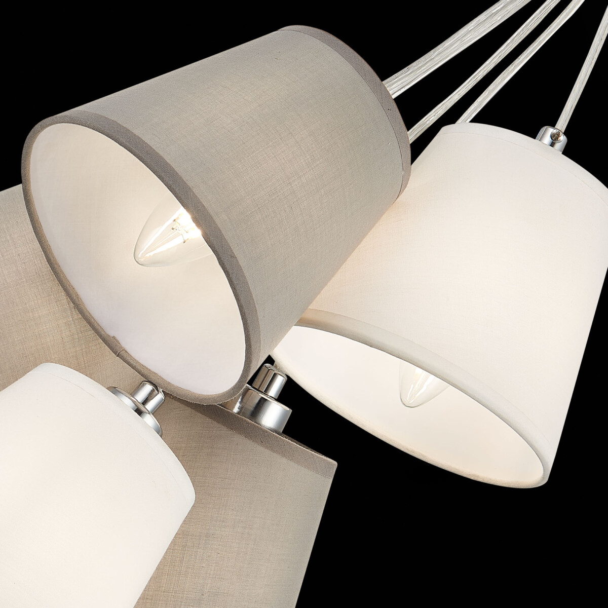 SLE300403-05 Светильник подвесной Хром/Белый, Серый E14 5*40W PRATO — изображение 7