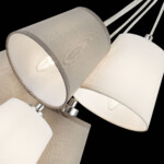 SLE300403-05 Светильник подвесной Хром/Белый, Серый E14 5*40W PRATO — изображение 7