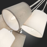 SLE300403-05 Светильник подвесной Хром/Белый, Серый E14 5*40W PRATO — изображение 8