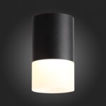 ST100.402.05 Светильник потолочный Черный LED 1*5W 3000K 390Lm Ra>80 120° D64xH110 170-240VV Накладные светильники — изображение 2