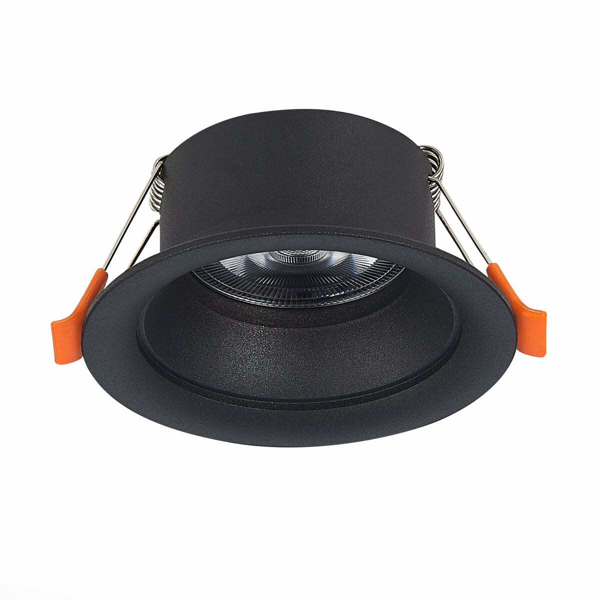 ST200.408.01 Св-к встр. Черный GU10 1*50W  D89xH40 220V Без ламп Встраиваемые светильники — изображение 1