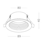 в наличии ST202.408.01 Св-к встр. Черный GU10 1*50W D89xH40 220V Без ламп Встраиваемые светильники - купить в интернет-магазине Светильники Торг