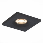 ST205.418.01 Св-к встр. Черный GU10 1*50W  L94xW94xH27 220V Без ламп Встраиваемые светильники — изображение 3