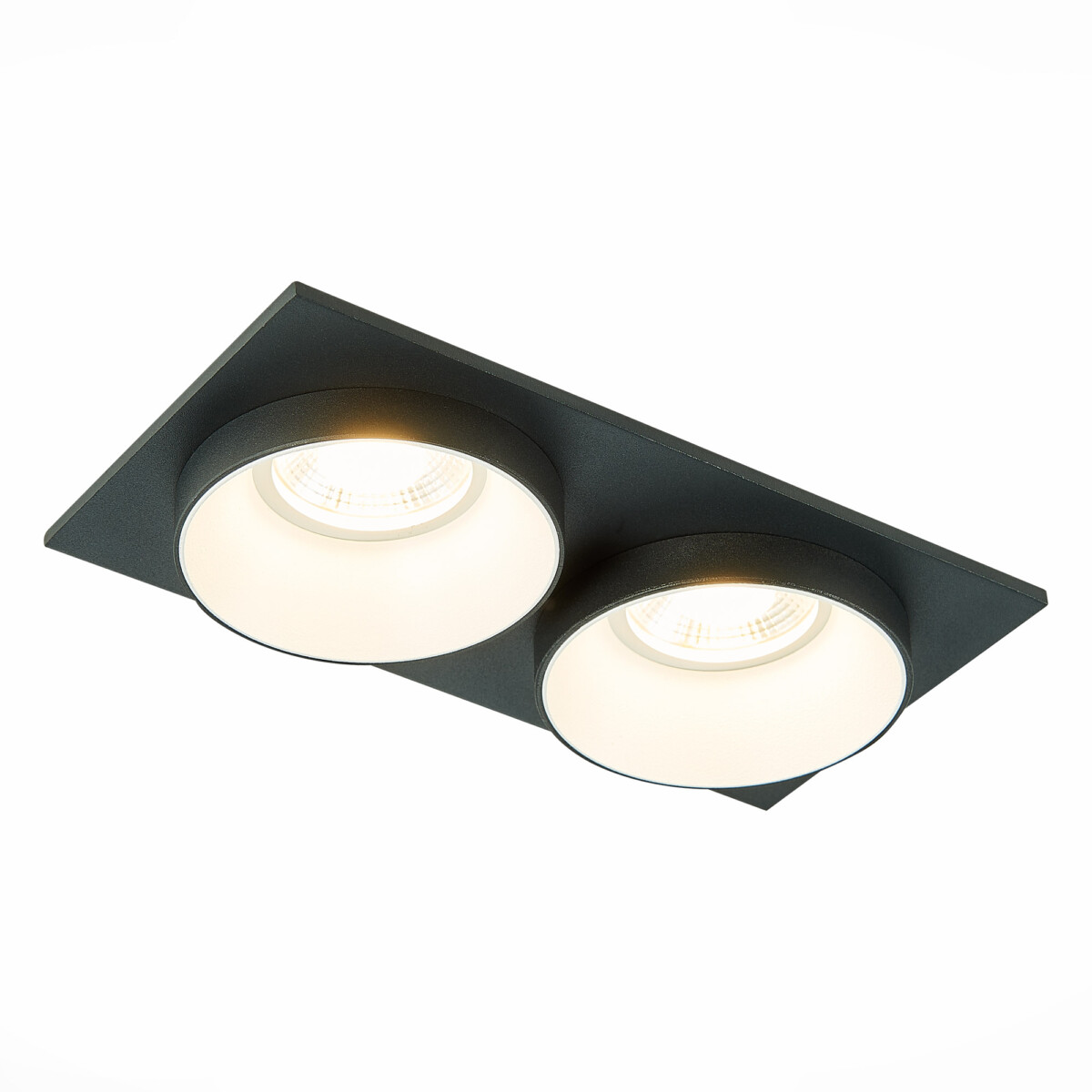 ST206.428.02 Св-к встр. Черный GU10 2*50W  IP20 L175xW92xH38 220V Без ламп Встраиваемые светильники — изображение 3