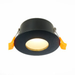 ST213.408.01 Св-к встр. Черный GU10 1*50W  IP44 D84xH50 220V Без ламп Встраиваемые светильники