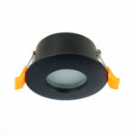 ST213.408.01 Св-к встр. Черный GU10 1*50W  IP44 D84xH50 220V Без ламп Встраиваемые светильники — изображение 2