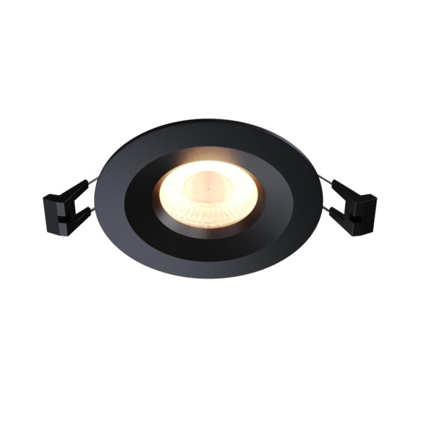 ST216.408.01 Св-к встр. Черный GU10 1*7W IP20 D100xH23 220V Без ламп Встраиваемые светильники