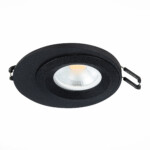 ST216.408.01 Св-к встр. Черный GU10 1*7W IP20 D100xH23 220V Без ламп Встраиваемые светильники — изображение 3