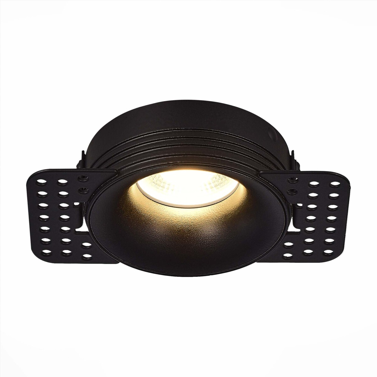 ST218.448.01 Св-к встр. Черный GU10 1*50W  IP20 D78xH30 165-265V Без ламп Встраиваемые светильники — изображение 1