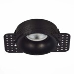 ST218.448.01 Св-к встр. Черный GU10 1*50W  IP20 D78xH30 165-265V Без ламп Встраиваемые светильники — изображение 2