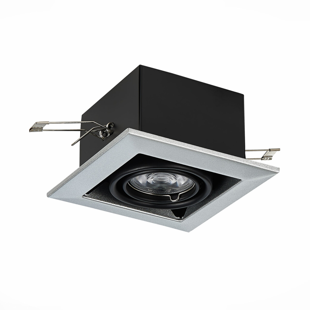 ST250.148.01 Св-к встр. Черный GU10 1*50W  L126xW126xH70 220V Без ламп Встраиваемые светильники — изображение 2