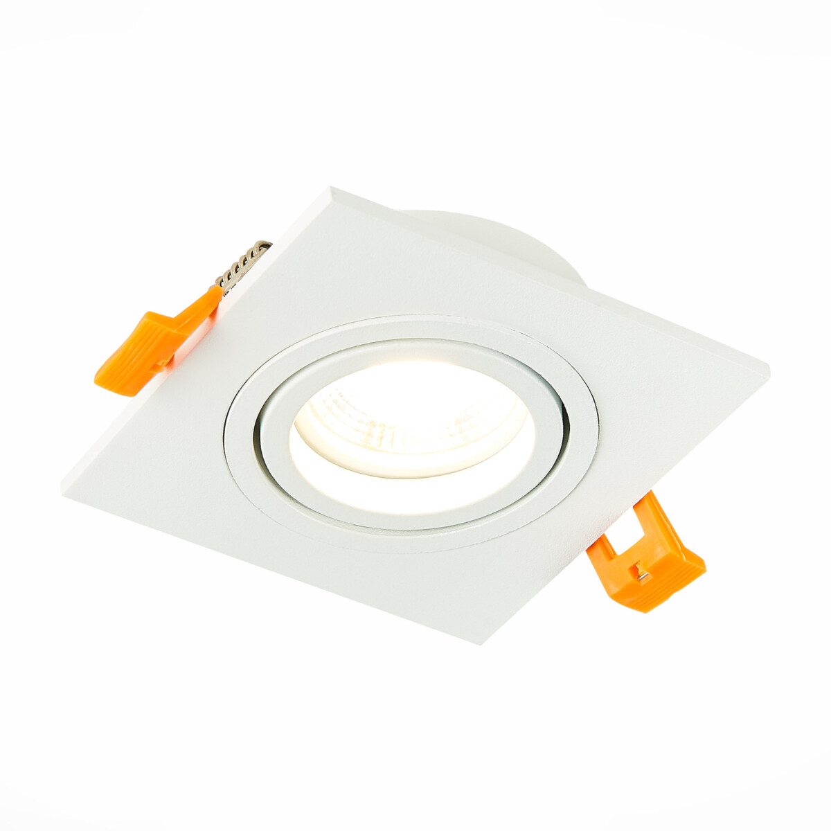 ST251.508.01 Св-к встр. Белый GU10 1*50W  IP20 L92xW92xH27 220V Без ламп Встраиваемые светильники — изображение 1