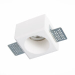 ST252.508.01 Св-к встр. из гипса Белый GU10 1*50W  IP20 L80xW80xH52 180-240V Без ламп Встраиваемые светильники — изображение 2