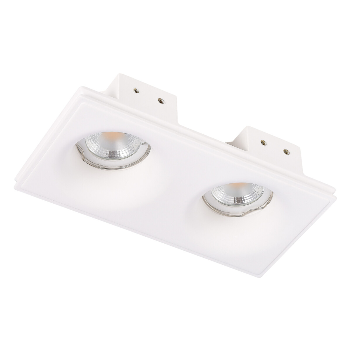 ST254.328.02 Св-к встр. из гипса Белый GU10 2*50W IP20 L200xW100xH45 180-240V Без ламп Встраиваемые светильники — изображение 2