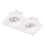 ST254.328.02 Св-к встр. из гипса Белый GU10 2*50W IP20 L200xW100xH45 180-240V Без ламп Встраиваемые светильники — изображение 2