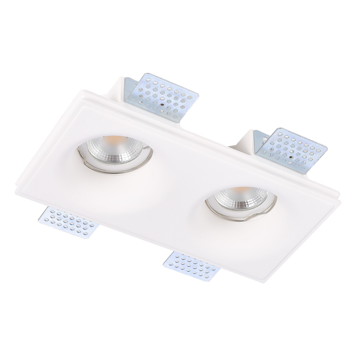 ST254.328.02 Св-к встр. из гипса Белый GU10 2*50W IP20 L200xW100xH45 180-240V Без ламп Встраиваемые светильники — изображение 3