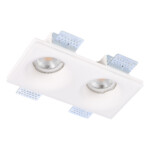 ST254.328.02 Св-к встр. из гипса Белый GU10 2*50W IP20 L200xW100xH45 180-240V Без ламп Встраиваемые светильники — изображение 3