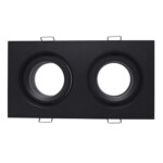 ST255.428.02 Св-к встр. Черный GU10 2*50W  IP65 L180xW90xH40 220V Без ламп Встраиваемые светильники