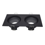 ST255.428.02 Св-к встр. Черный GU10 2*50W  IP65 L180xW90xH40 220V Без ламп Встраиваемые светильники — изображение 2