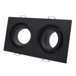 ST255.428.02 Св-к встр. Черный GU10 2*50W  IP65 L180xW90xH40 220V Без ламп Встраиваемые светильники — изображение 3