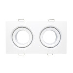 ST255.528.02 Св-к встр. Белый GU10 2*50W  IP65 L180xW90xH40 220V Без ламп Встраиваемые светильники