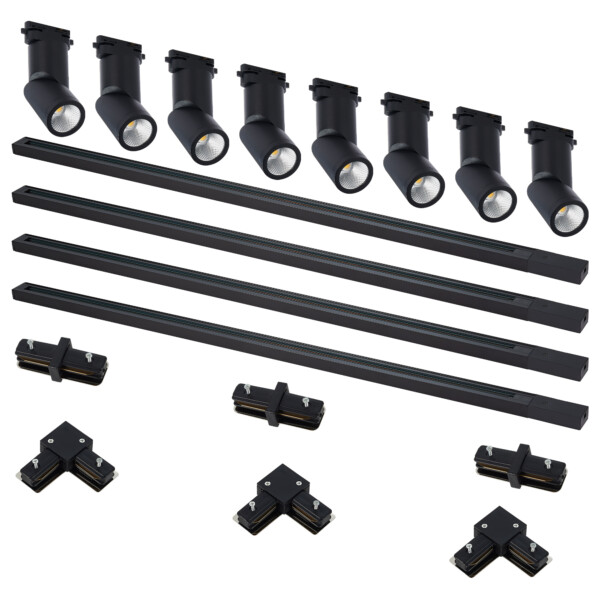ST2650.430.08 Комплект трек,черный,8 св-ков,4 шинопр-да,кон-ры,ST650.436.10,ST001.419.00,ST002.419.0 BASE