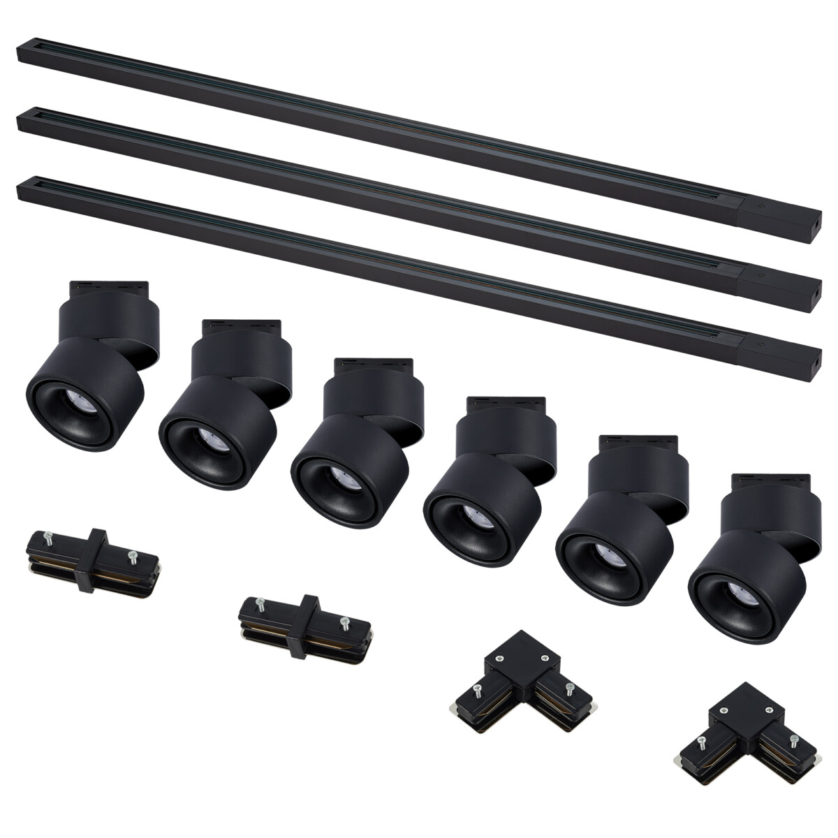 ST2652.430.06 Комплект трек, черный,6св-ков,3шинопр-да, кон-ры,ST652.436.12,ST001.419.00,ST002.419.0 BASE — изображение 1