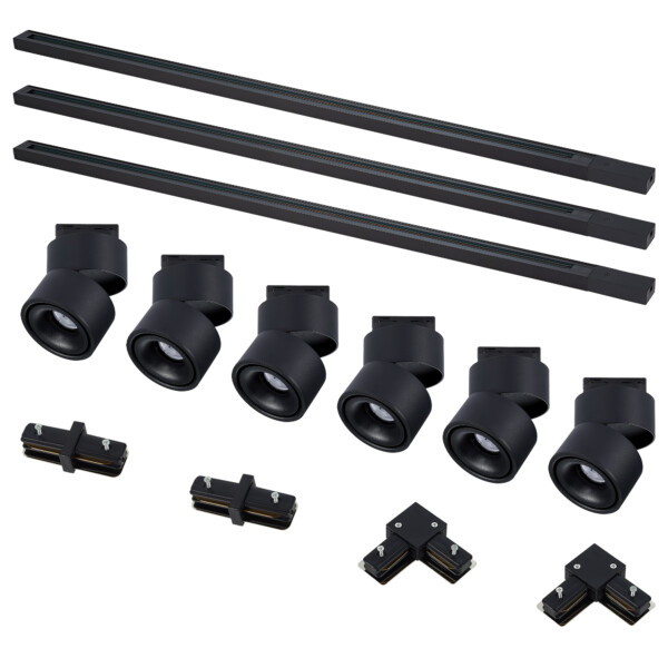 ST2652.430.06 Комплект трек, черный,6св-ков,3шинопр-да, кон-ры,ST652.436.12,ST001.419.00,ST002.419.0 BASE