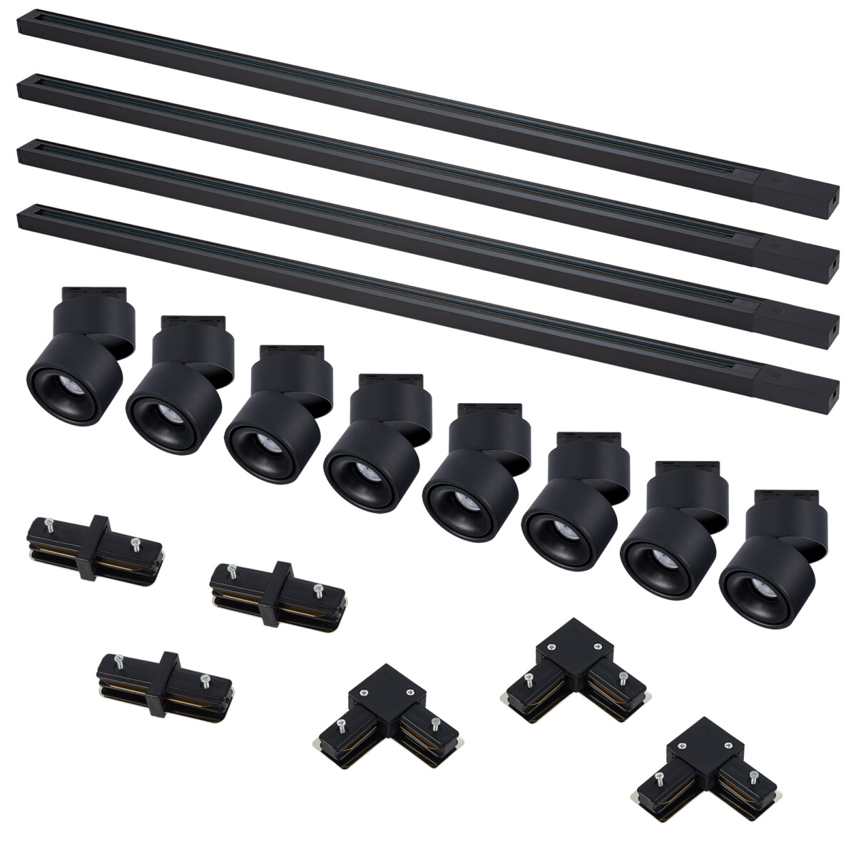 ST2652.430.08 Комплект трек, черный,8св-ков,4шинопр-да, кон-ры,ST652.436.12,ST001.419.00,ST002.419.0 BASE — изображение 1