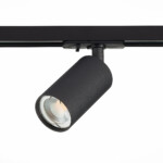 ST300.406.01 Св-к трек. Черный GU10 1*50W  IP20 L100xW54xH142 220V Без ламп BASE — изображение 2