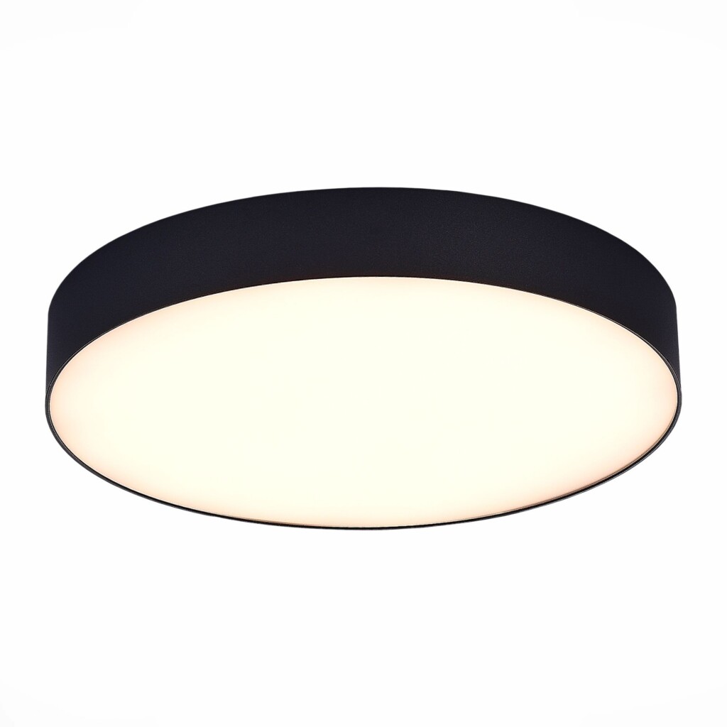 в наличии ST606.432.36 Светильник потолочный Черный LED 1*36W 3000K 3 240Lm Ra>90 120° IP20 D300xH55 180-240V Накладные светильники - купить в интернет-магазине Светильники Торг