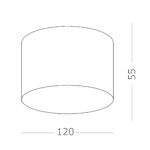ST606.542.12 Светильник потолочный Белый LED 1*12W 4000K 1 080Lm Ra>90 120° IP20 D120xH55 185-265V Накладные светильники — изображение 3