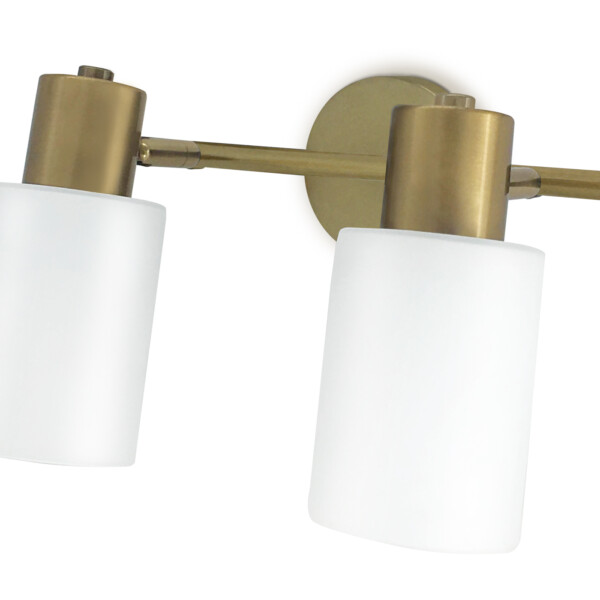 TR3969/2 BS/FR латунь/белый матовый  E27*2 max 40W 260*80*210