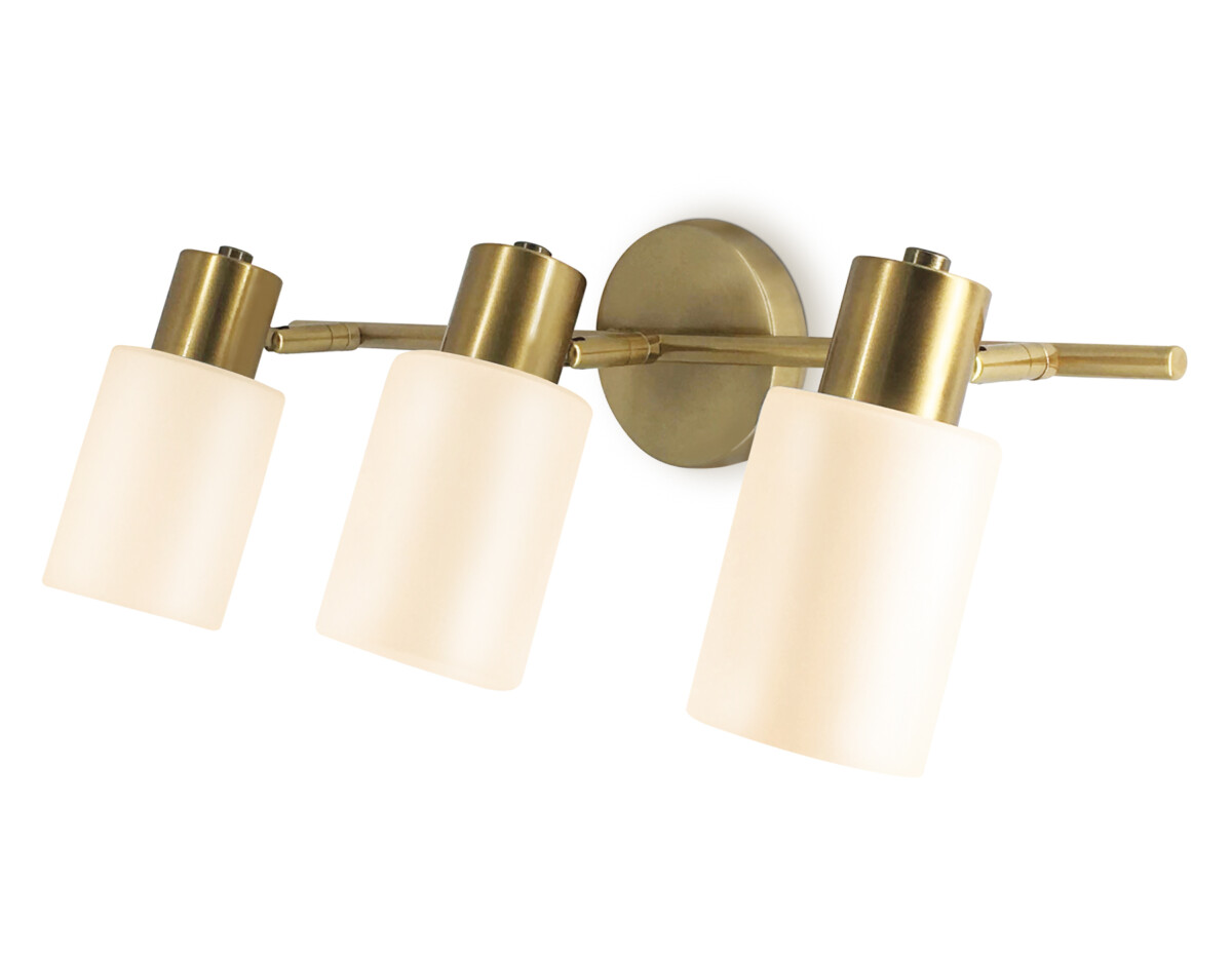 TR3972/3 BS/FR латунь/белый матовый  E27*3 max 40W 460*80*140 — изображение 7
