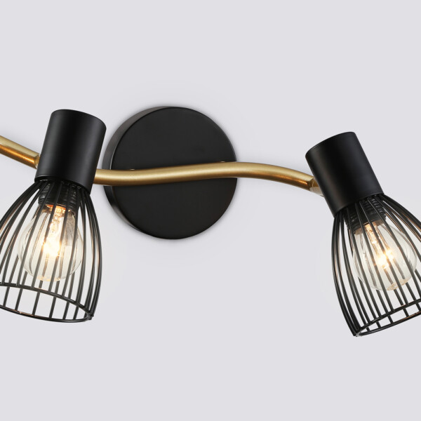 TR8660/2 BK/GD черный/золото E14/2 max 60W 330*100*170