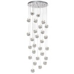 5084/120L L-VISION ODL25 561 хром/прозрачный/металл/акрил Люстра каскадная LED 120W 4000K 6000Лм JEMSTONE — изображение 3
