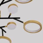 4686-13C, потолочный светильник, D880xH80, LEDx140W/70W/70W, 7540/3840/3750LM, 4000/6500/3500K, included, remote control — изображение 3