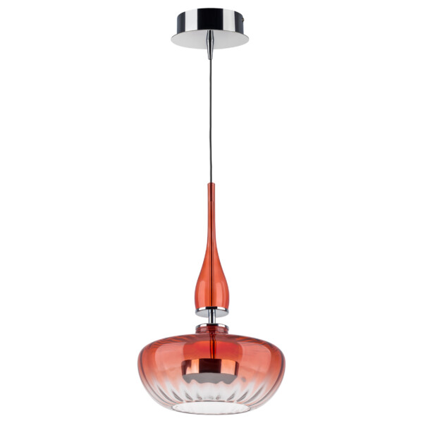 804402 Люстра ASTRA LED 12W 580LM ХРОМ/КРАСНЫЙ 3000K