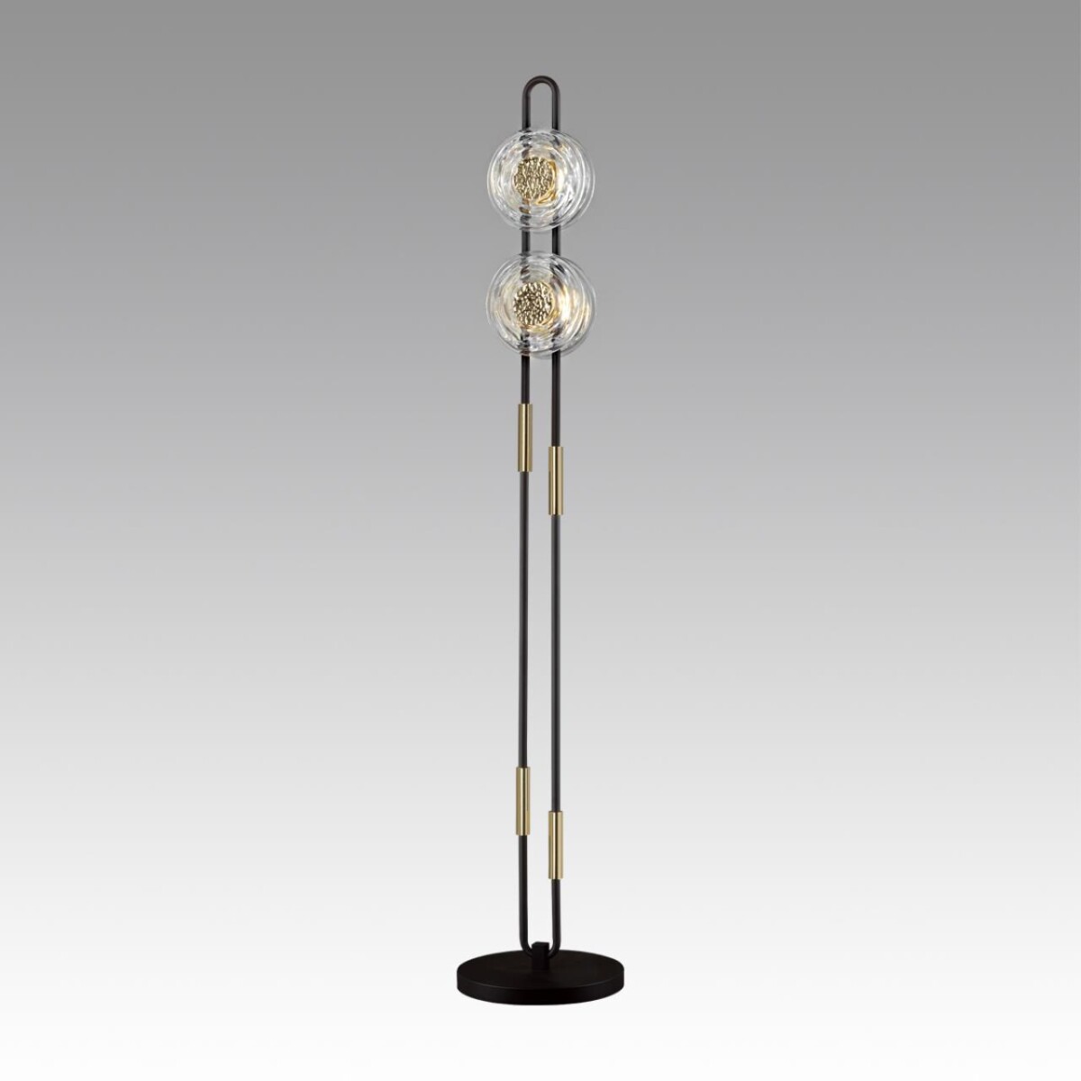 5407/23FL MODERN ODL_EX24 101 черный/золотой/металл/стекло Торшер LED 23W 3000K 1940Лм MAGNET — изображение 5