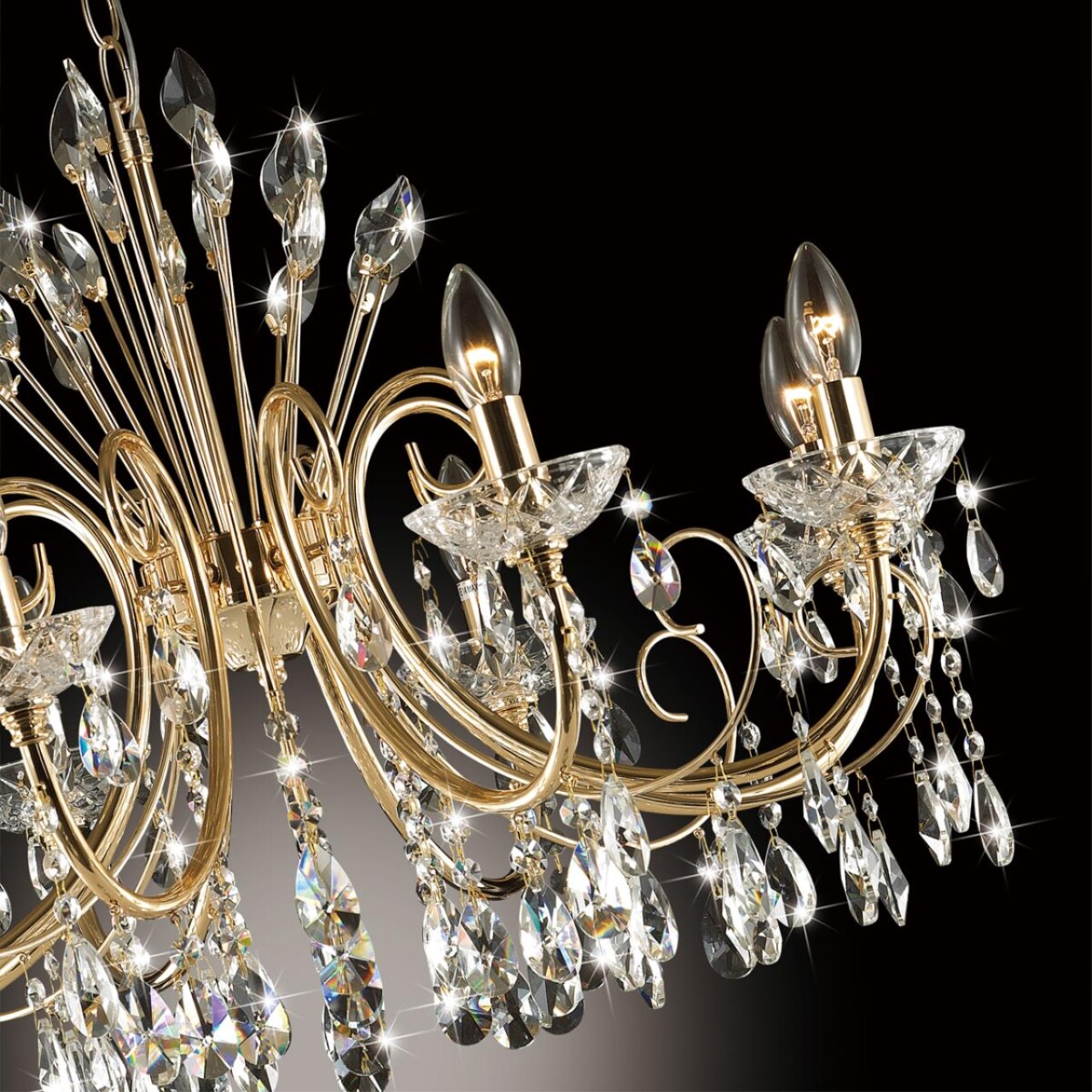 4977/8 HALL ODL23 627 золотой/хрусталь Люстра E14 8*40W VERSIA — изображение 5