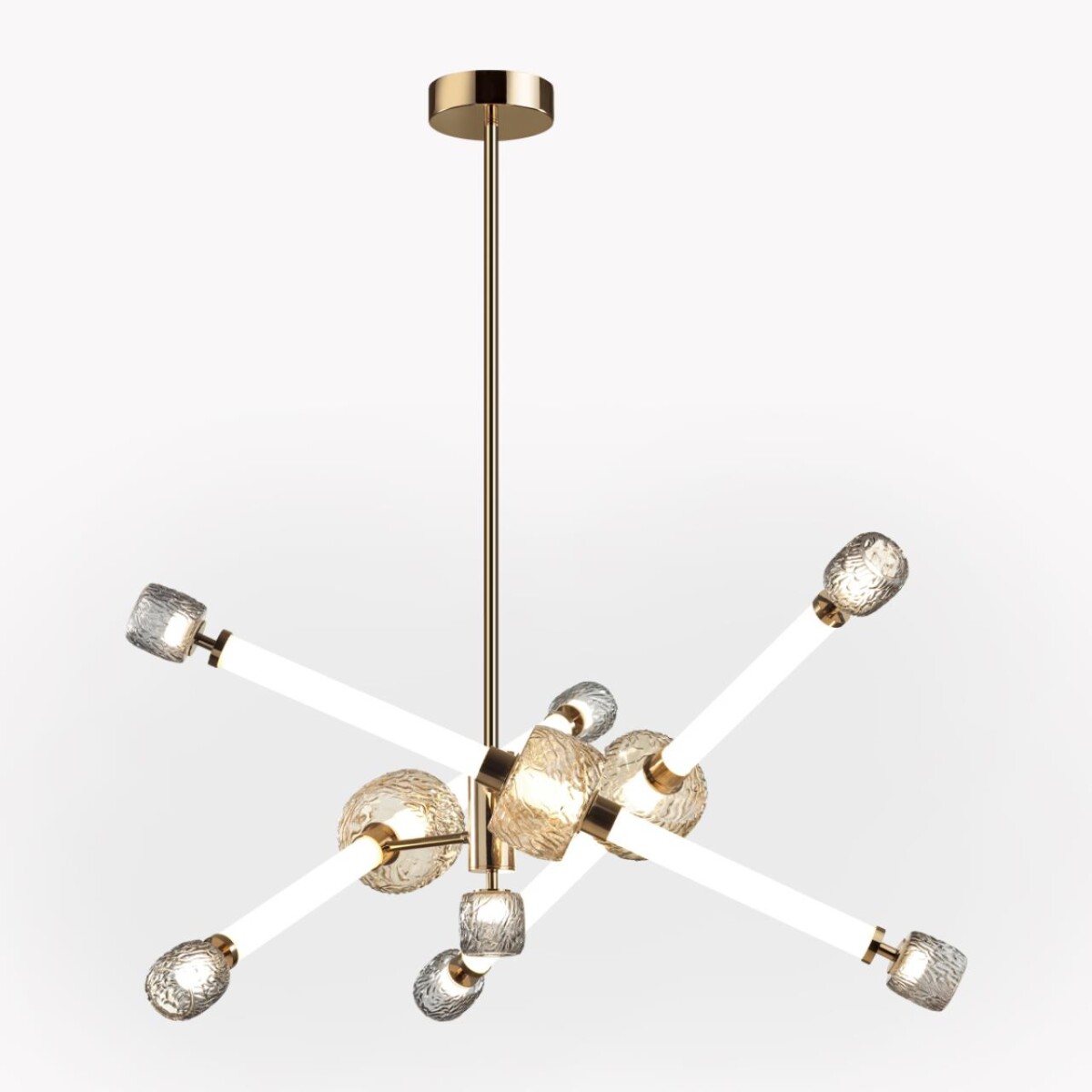 5426/54CL L-VISION ODL_EX24 000 золотой/белый/дымчатый/коньячный/металл/стекло/акрил Люстра LED 54W 3000K KLIFF — изображение 3